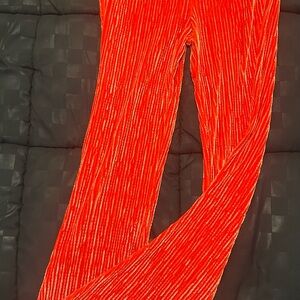 Urban Outfitters Red Velvet Flare Pants